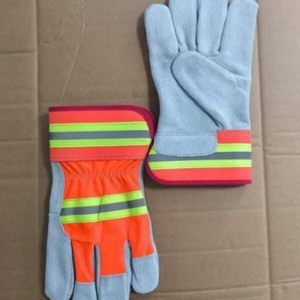 Multi Color Leather Heavy Duty Gloves