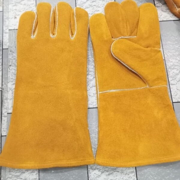 Yellow Welding Gloves Premium-Quality