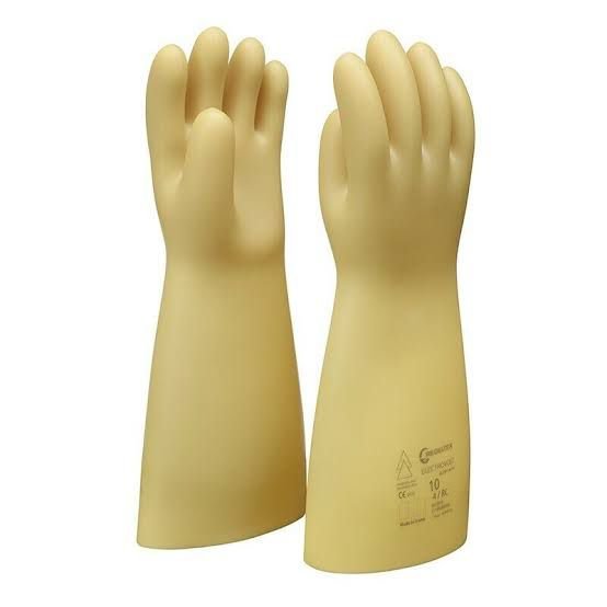 Yellow Electrical Insulating Gloves